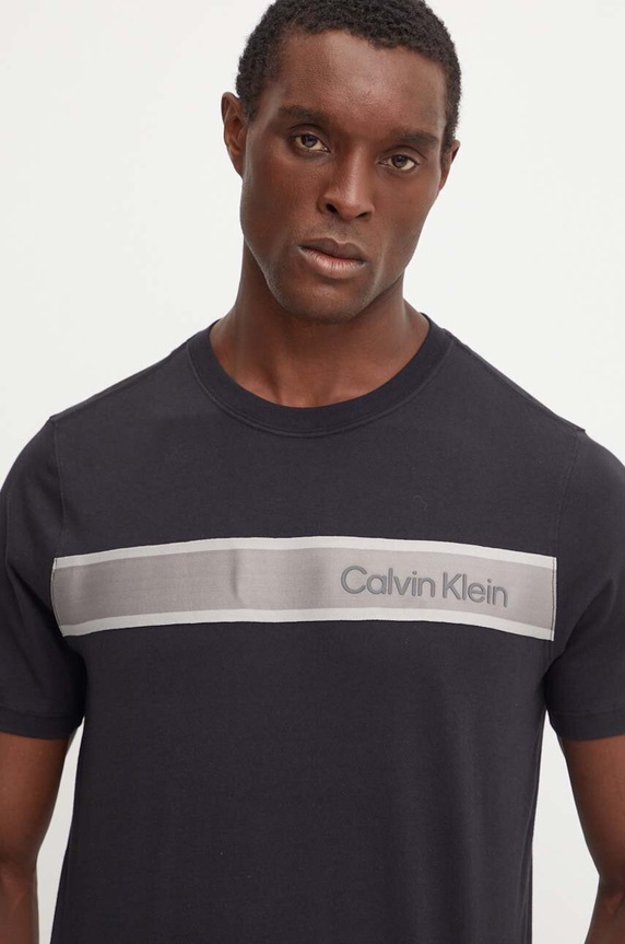 Tričko Calvin Klein Performance nášivka černá 00GMF4K112