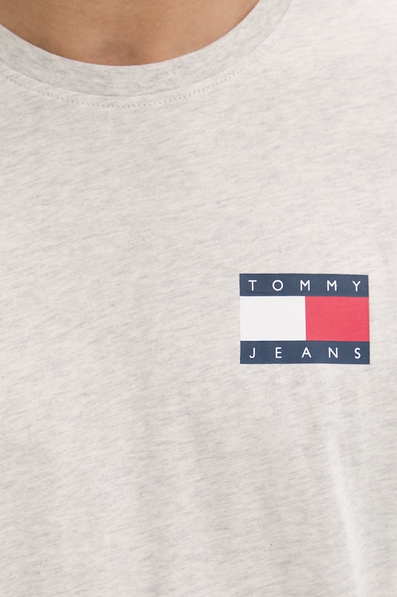 Tommy Jeans tricou bărbătesc bumbac DM0DM20740 gri