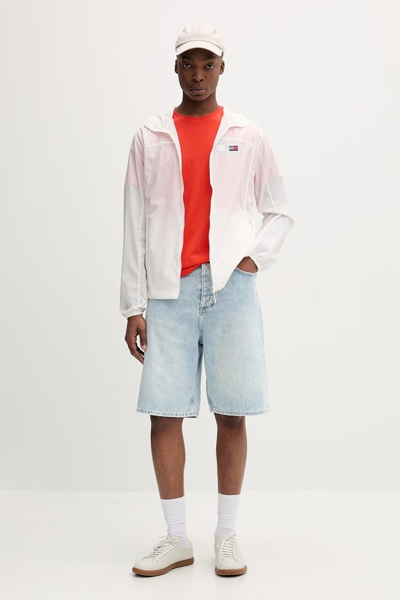 Tommy Jeans tricou bărbătesc din bumbac DM0DM20740 portocaliu AA00
