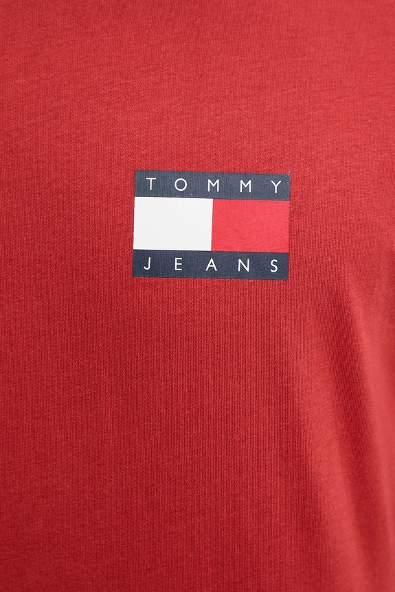 Tommy Jeans tricou bărbați din bumbac DM0DM20740 rosu