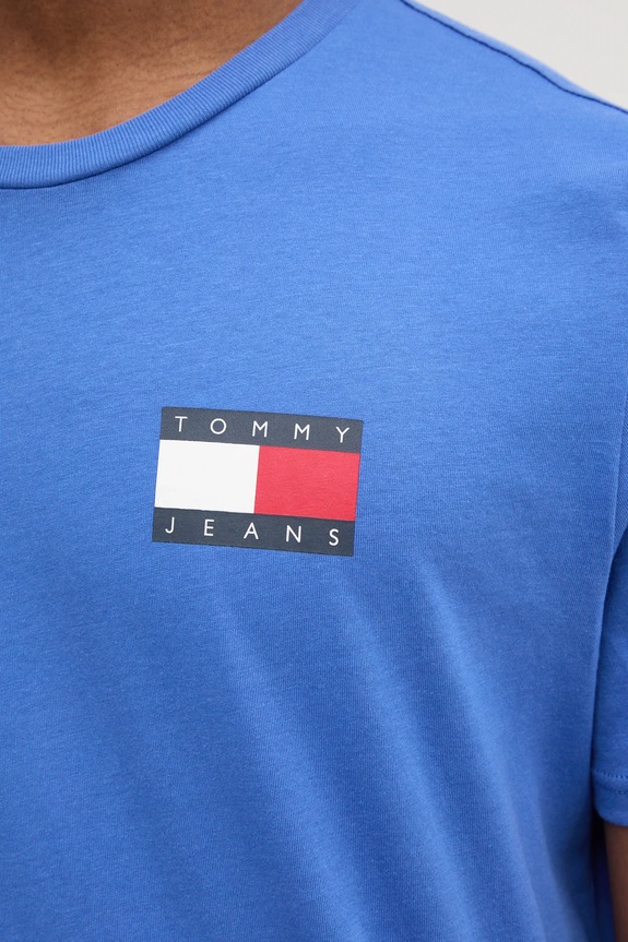 Tommy Jeans majica za muškarce od pamuka DM0DM20740 ljubičasta