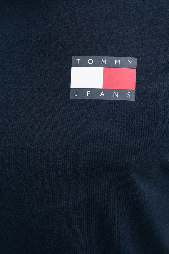 Tommy Jeans T-shirt da uomo in cotone blu navy DM0DM20740