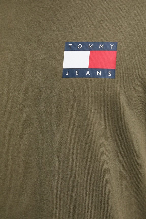 Tommy Jeans тениска мъжки от памук DM0DM20740 зелен