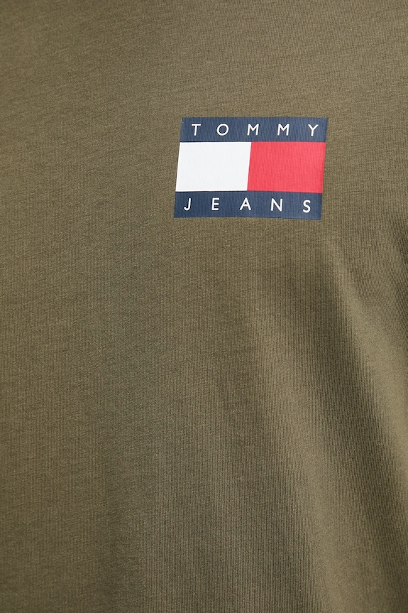 Tommy Jeans тениска мъжки от памук DM0DM20740 зелен