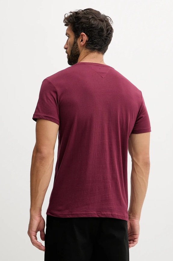 Tommy Jeans muška majica pamučna DM0DM20740 bordo AA00