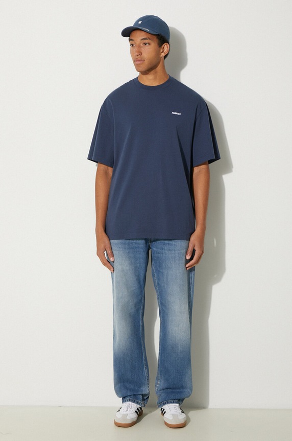 AMBUSH tricou din bumbac Ballchain BMAA001F24JER0014501 albastru AW24