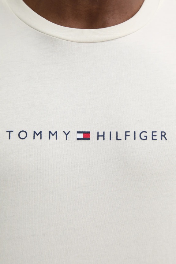 Tommy Hilfiger t-shirt bawełniany UM0UM03344 beżowy