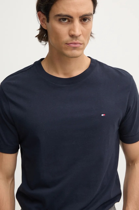 Bavlnené tričko Tommy Hilfiger tmavomodrá UM0UM03362