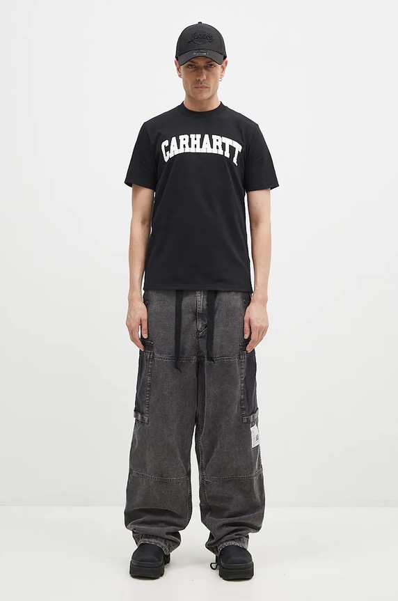 Carhartt WIP cotton t-shirt S/S University I034851.0D2XX black