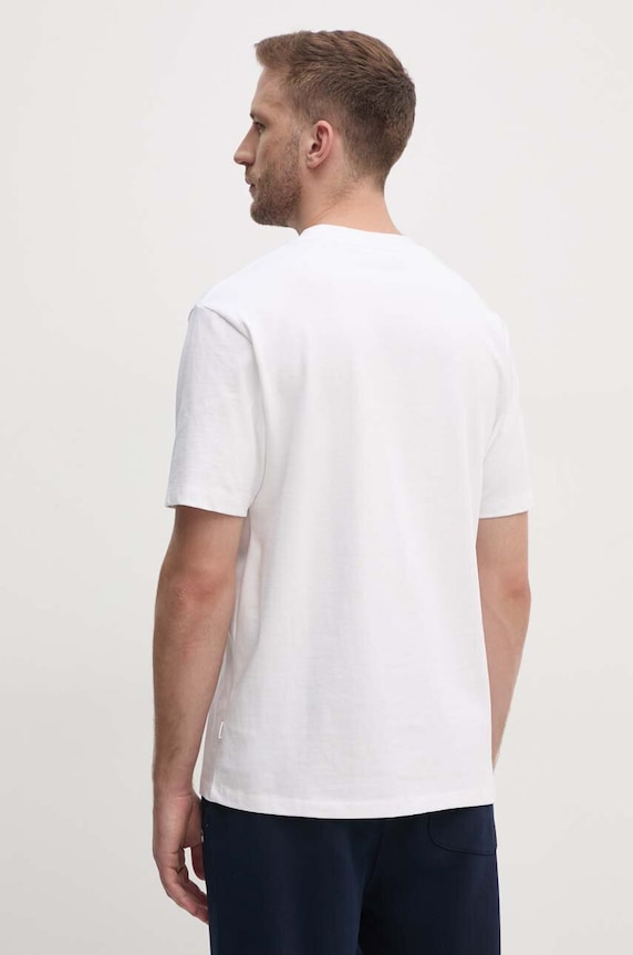 Oblečení Bavlněné tričko Lindbergh 30.400120.WHITE bílá