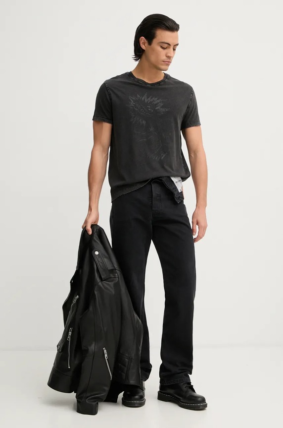 Памучна тениска ZADIG&VOLTAIRE JMTS00666 сив AW24