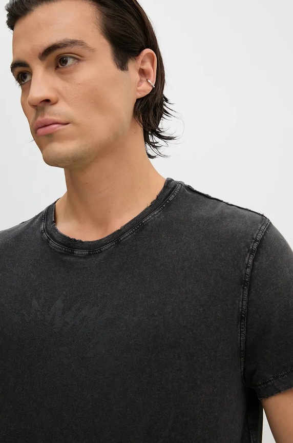 Памучна тениска ZADIG&VOLTAIRE сив JMTS00666