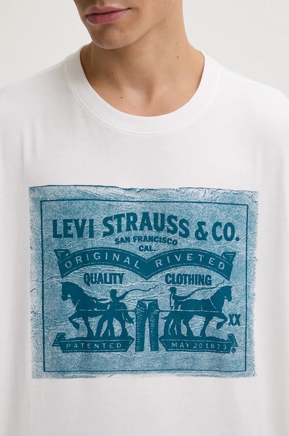 Pamučna majica Levi's 16143.1572 bijela