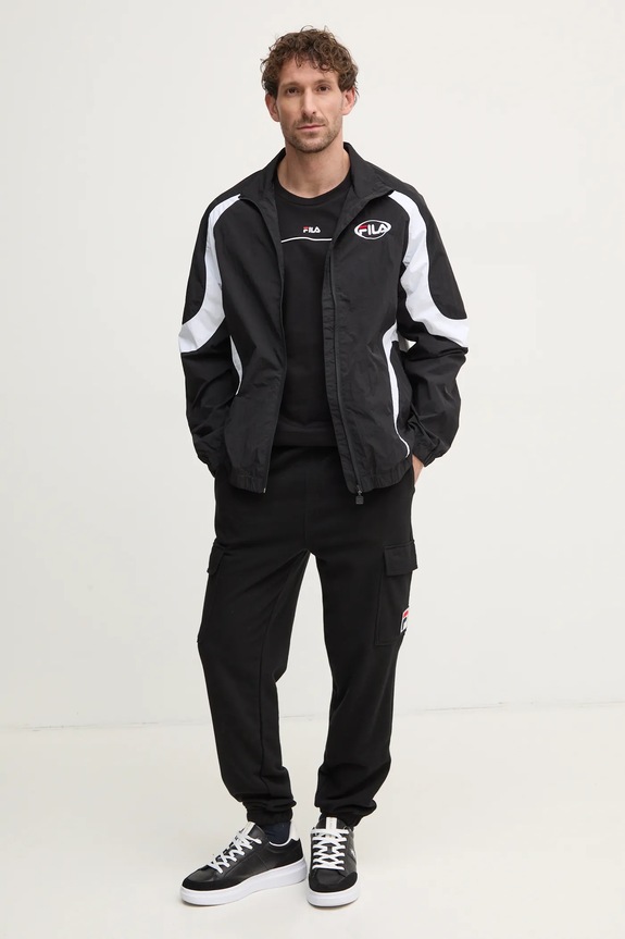 Fila t-shirt bawełniany Libatse FAM0784 czarny AW24