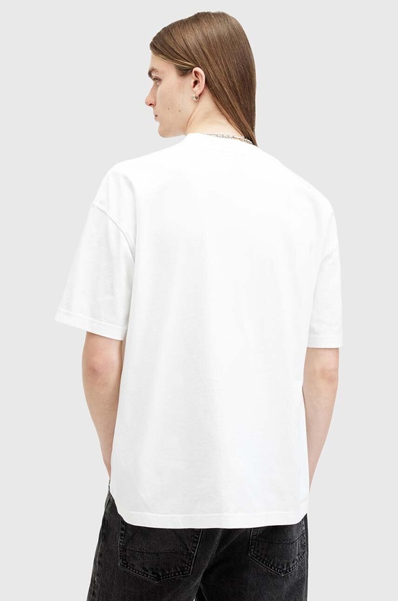 Odzież AllSaints t-shirt bawełniany BURDEN M021PB biały