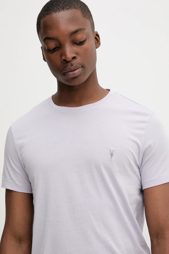 Bavlnené tričko AllSaints TONIC fialová M028JB
