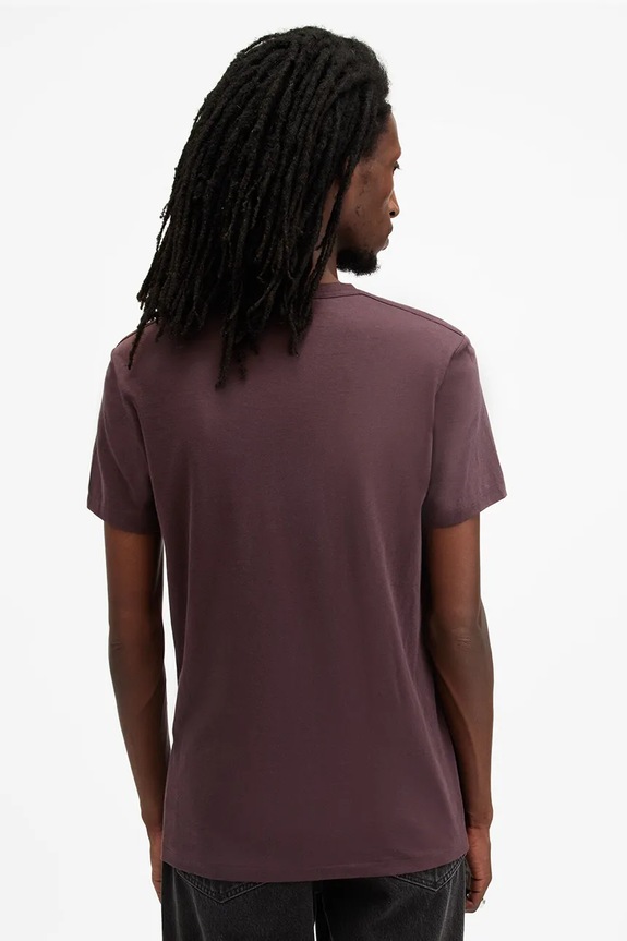 Ρούχα Βαμβακερό μπλουζάκι AllSaints TONIC M028JB μωβ