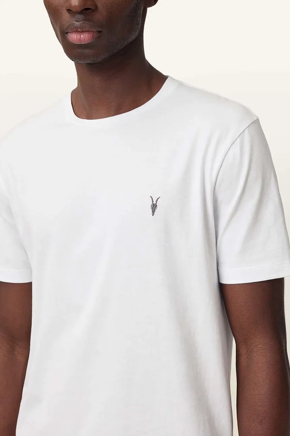 Βαμβακερό μπλουζάκι AllSaints BRACE M030JB λευκό AA00