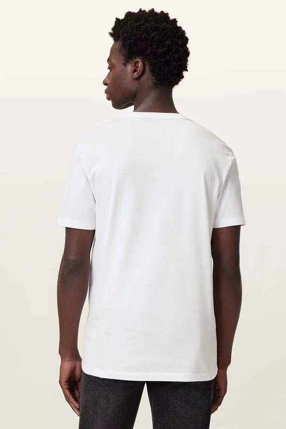 Ρούχα Βαμβακερό μπλουζάκι AllSaints BRACE M030JB λευκό