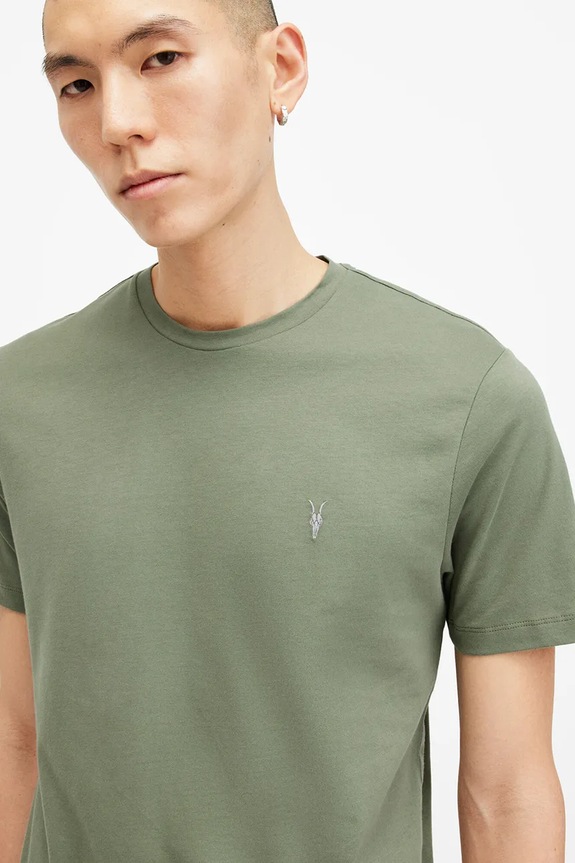 AllSaints t-shirt bawełniany BRACE M030JB zielony AA00