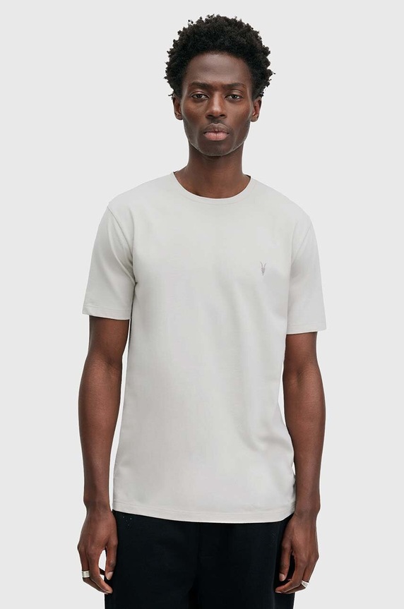 Îmbrăcăminte AllSaints tricou din bumbac BRACE 3-pack M031JB albastru
