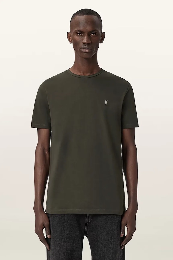 Pamučna majica AllSaints BRACE 3-pack M031JB zelena AA00