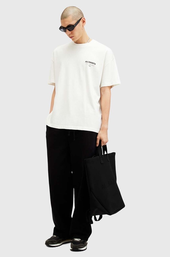 AllSaints Oversize t-shirt ανδρικό βαμβακερό M071PB