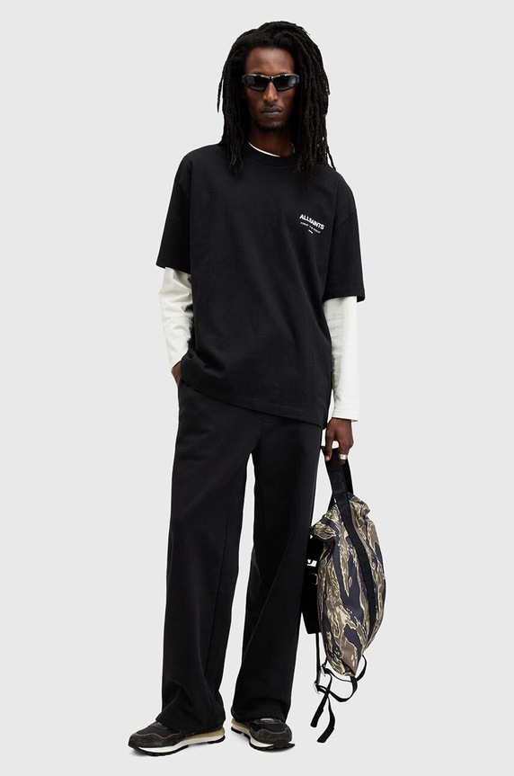 AllSaints tricou oversized bărbătesc din bumbac M071PB
