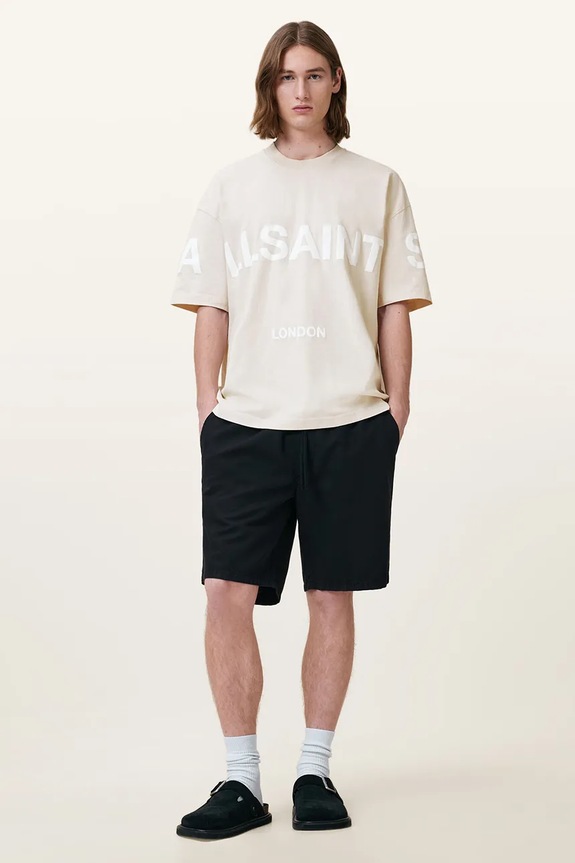 AllSaints t-shirt in cotone BIGGY beige M088PB