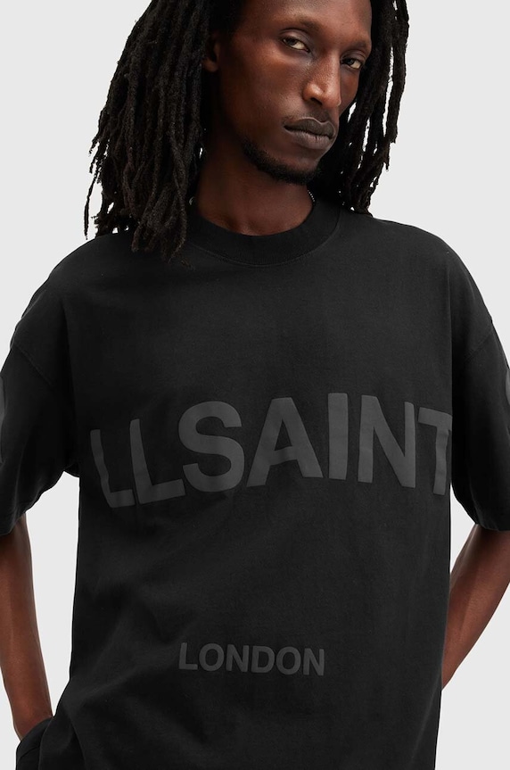 AllSaints t-shirt in cotone BIGGY M088PB nero SS26