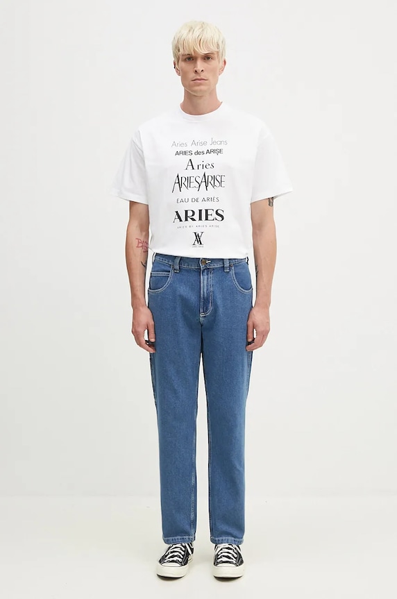 Aries t-shirt in cotone Perfume SS Tee AR6000502 bianco