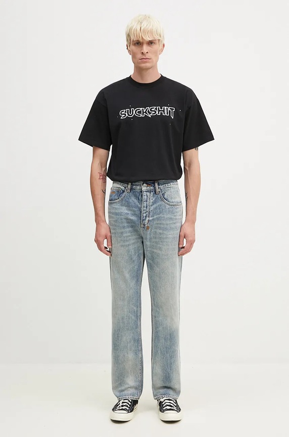Aries tricou din bumbac Suckshit SS Tee AR6003202 negru