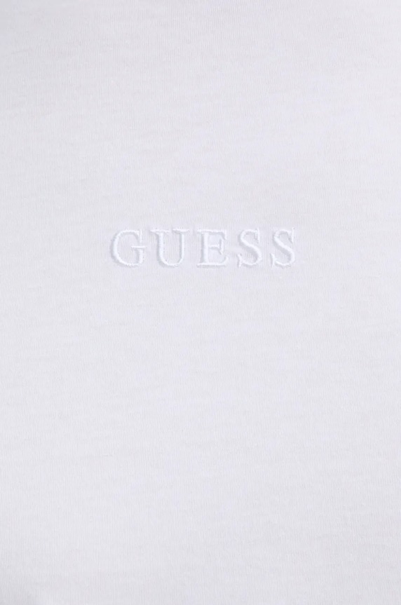 Βαμβακερό μπλουζάκι Guess M4GP39.K7HD0 λευκό