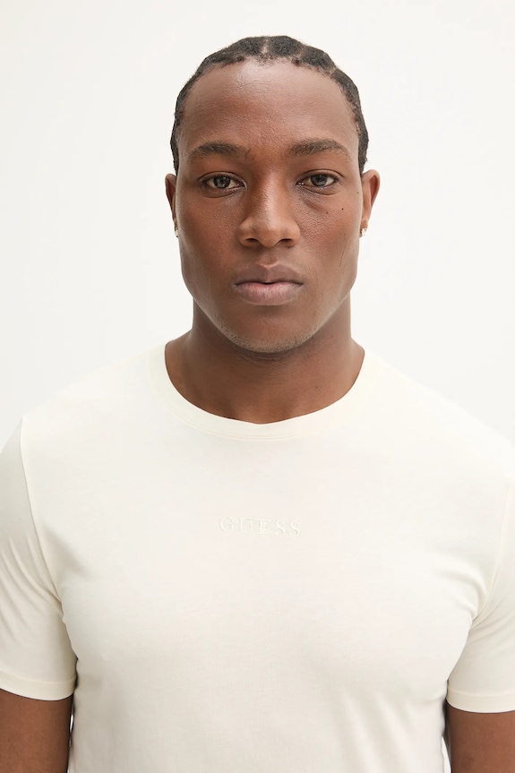 Guess tricou din bumbac M4GP39.K7HD0 bej AW25
