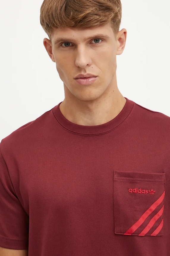 Tričko adidas Originals burgundské IX9606