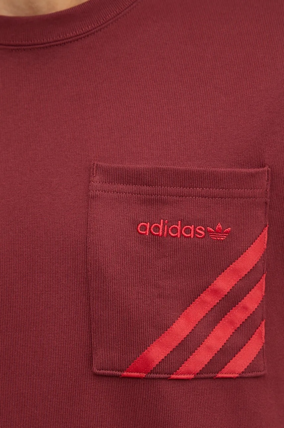 Tričko adidas Originals IX9606 burgundské