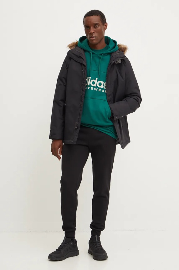 Oblečenie Bavlnené tričko adidas IZ1171 zelená