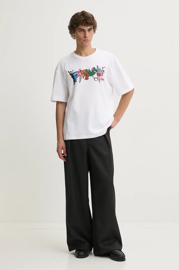Pamučna majica Fiorucci M01FMTSH103CJ01WH04 bijela AW24