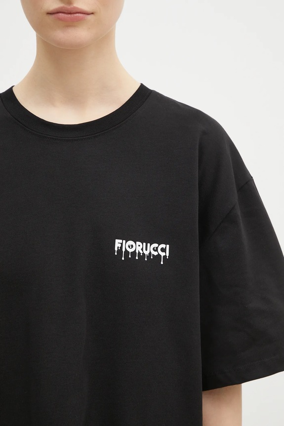 Fiorucci tricou din bumbac negru M01FPTSH103CJ01BK01