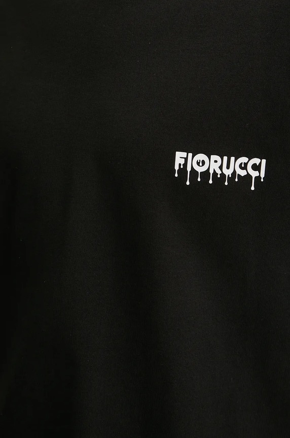 Pamučna majica Fiorucci M01FPTSH103CJ01BK01 crna