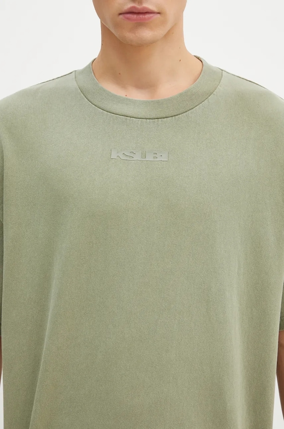 Хлопковая футболка KSUBI Sott Ekcess зелёный MFA24TE026