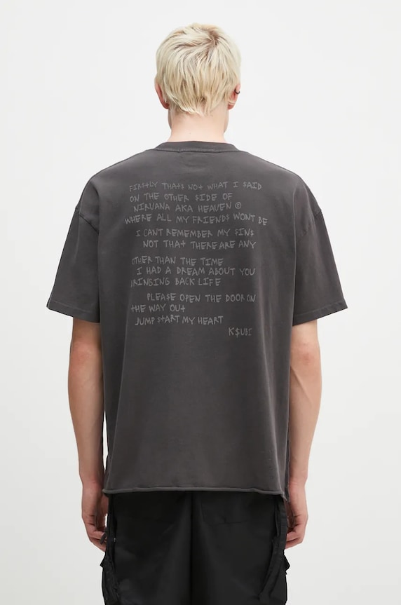Clothing KSUBI cotton t-shirt Hit List Ekcess MFA24TE017 black