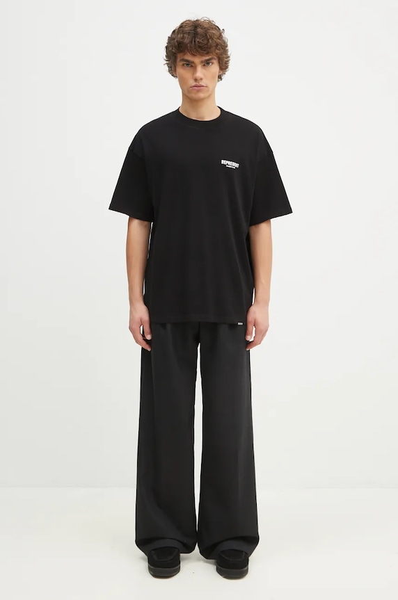 Represent tricou din bumbac Represent Owners Club OCM41114.001 negru