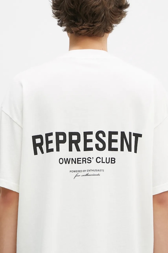 Одяг Бавовняна футболка Represent Represent Owners Club OCM41114.072 бежевий