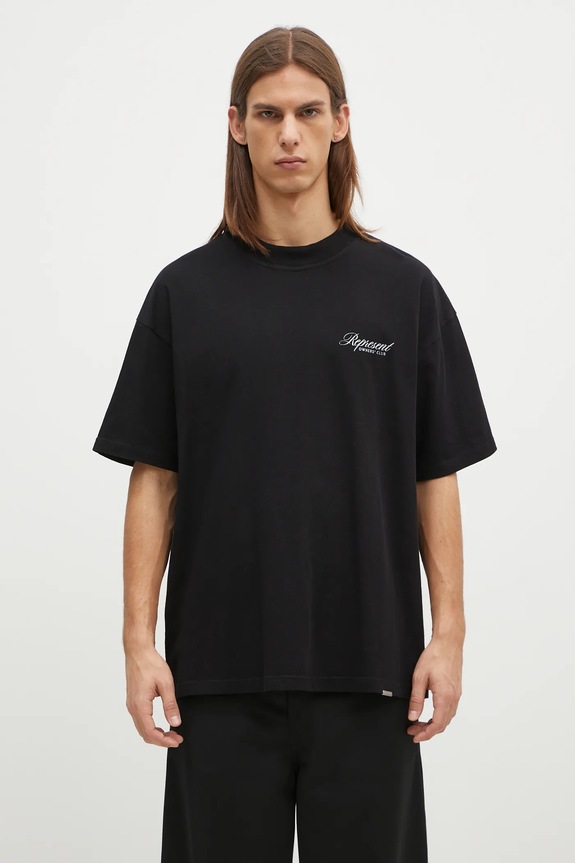 Represent cotton t-shirt Represent Owners Club Script relaxed black OCM41201.001