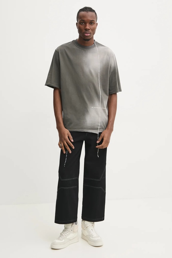 A-COLD-WALL* t-shirt in cotone Oxidise ACWMTS202 grigio AW24