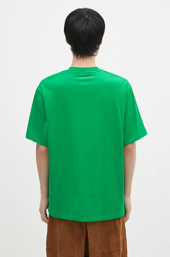 Clothing A Bathing Ape cotton t-shirt ONE POINT RELAXED FIT TEE 1K80110345 green
