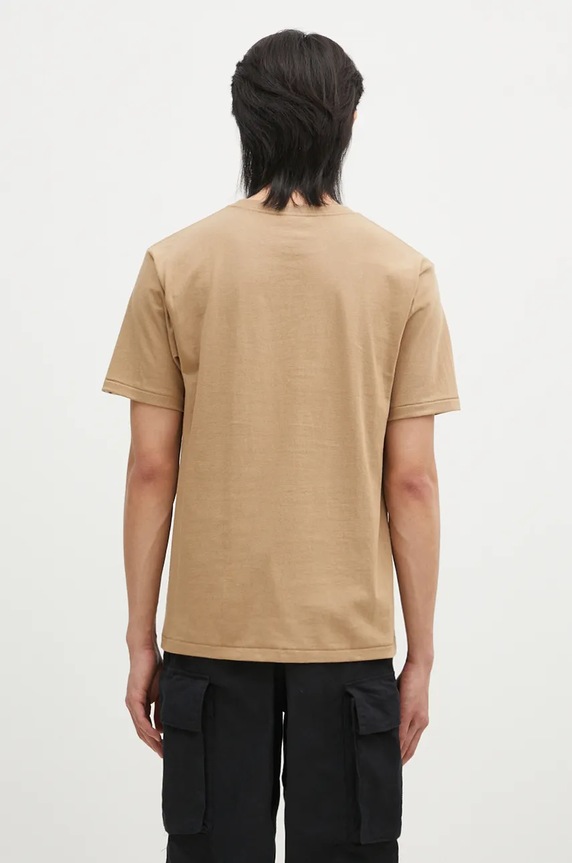 Oblečení Bavlněné tričko A Bathing Ape COLLEGE TEE 1K80110001 béžová