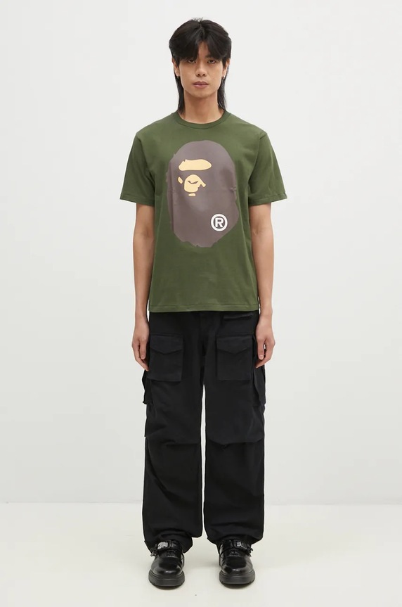 A Bathing Ape cotton t-shirt BIG APE HEAD TEE 1K80110002