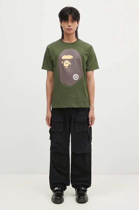 A Bathing Ape cotton t-shirt BIG APE HEAD TEE 1K80110002